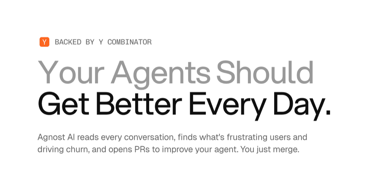 Agnost AI extracts actionable insights from agent conversations
