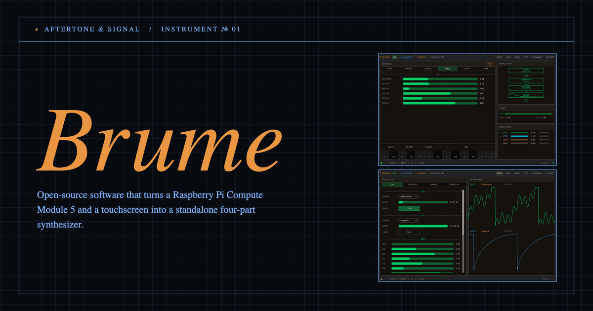 Brume brings 24-voice synth to Teenage Engineering's CM5