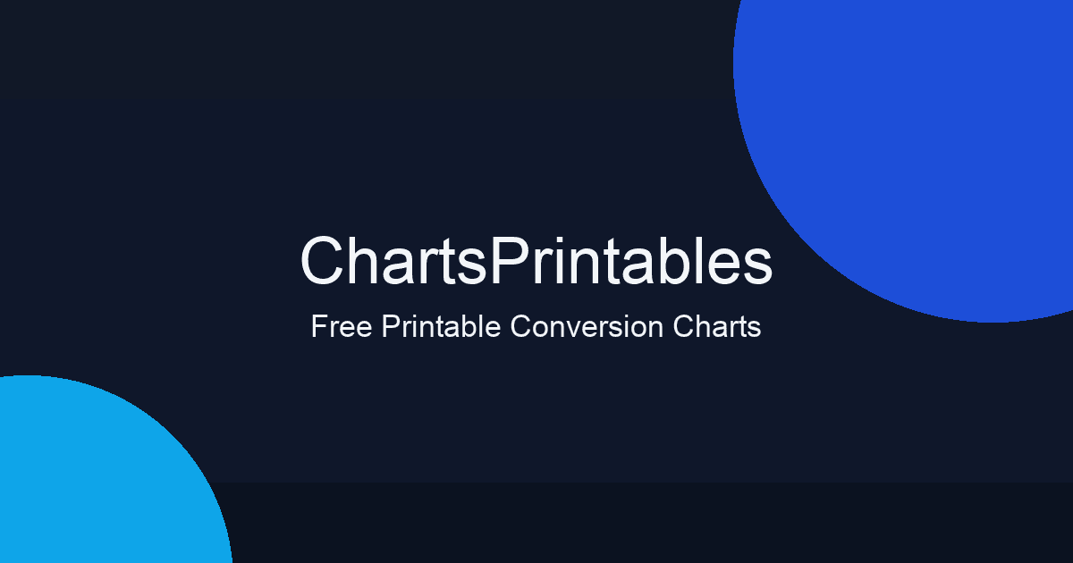ChartsPrintables offers free printable conversion charts and reference tables