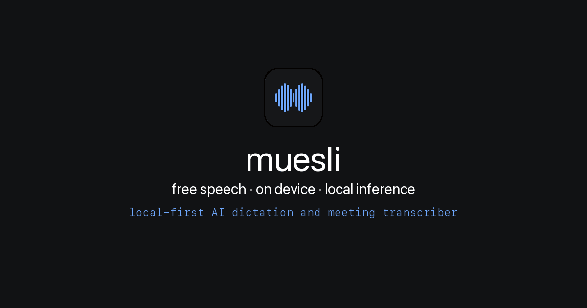 Muesli: Open-source on-device AI workflow builder
