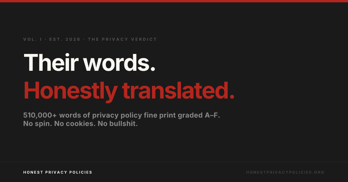 Honest Privacy Policies distills legal fine print into plain-language summaries