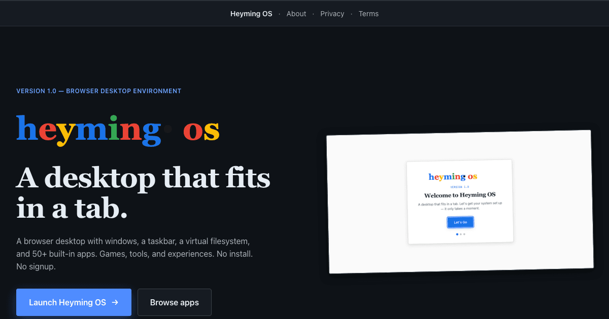 Maker builds a collection of mini static site apps just for fun