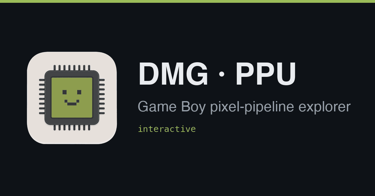Game Boy pixel pipeline explorer lets you visualize how the DMG renders graphics