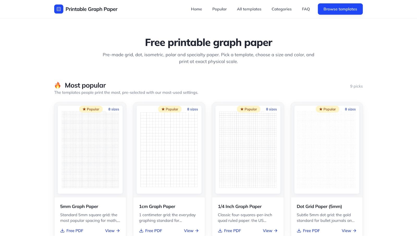 Printable Graph Paper Templates: Free, customizable sheets for makers