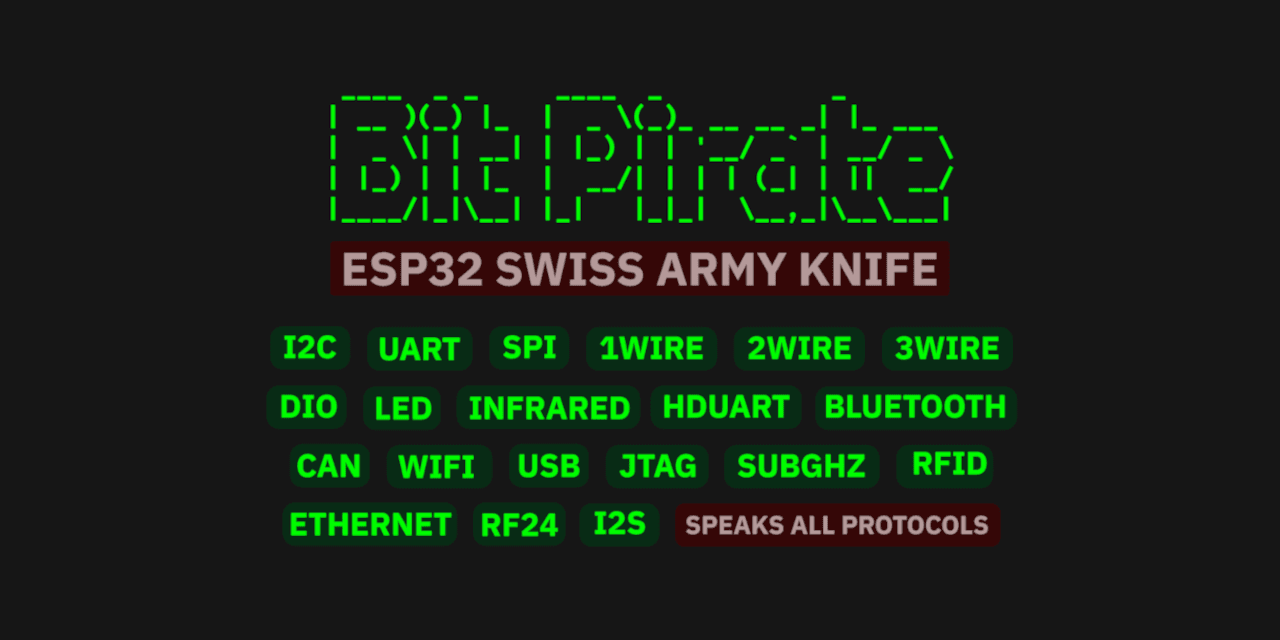 ESP32 Bit Pirate brings multi-protocol hardware hacking to a $10 microcontroller