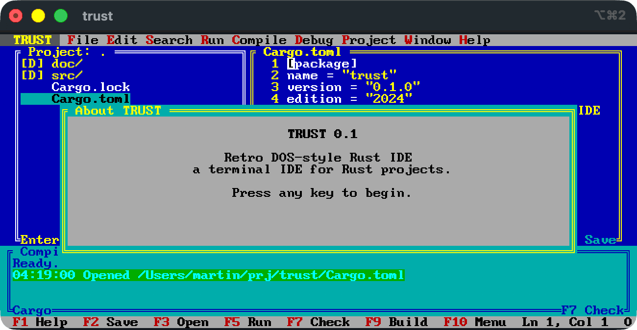 TRUST brings retro BASIC syntax to Rust without leaving the language