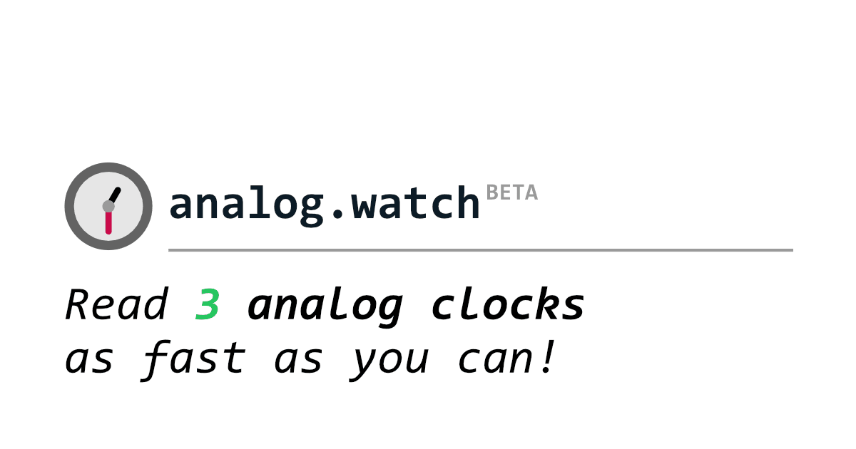 Analog Watch: a minimal watch face app by indie maker ezekg