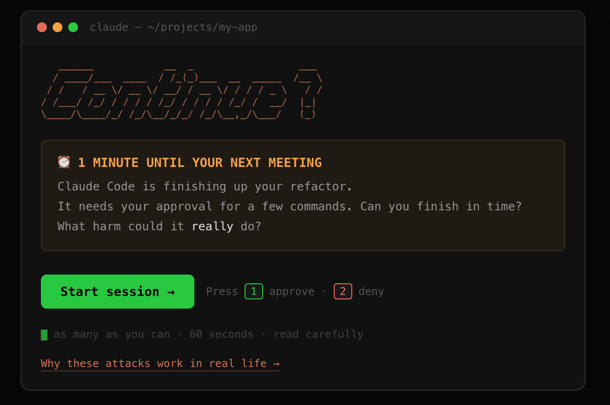 Continue? Y/N turns AI permission prompts into a 60-second game