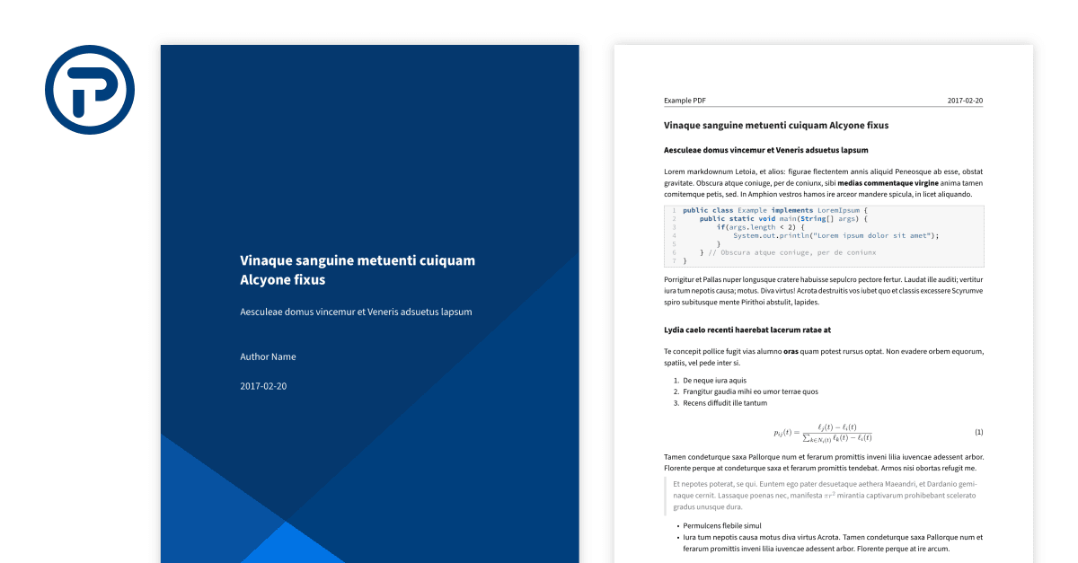 Pandoc Templates: A searchable library for document conversion