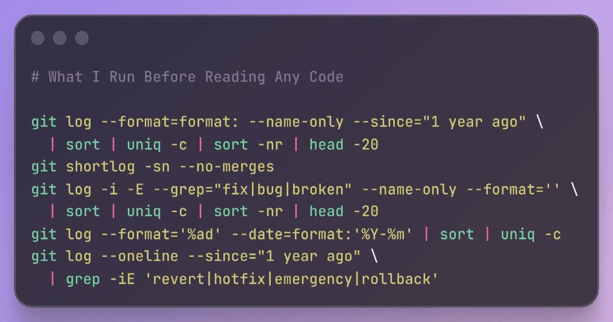 Git workflow for understanding unfamiliar codebases